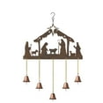 thumbnail image 2 of Danhjin Nativity Scene Flat Wind Chime, Solar Powered LED Religious Christmas Holiday Hanging Decoration, Themed Solar Wind Chimes for Garden Patio Yard, Festive Christian Home Decor, 11.81x19.69in, 2 of 9