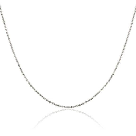 925 Sterling Silver 1mm Cable Rolo Link Chain Belcher Necklace