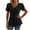 Black, variant on yillto Plus Size Tops for Womens Summer Ruffle Short Sleeve Casual V Neck Flowy Tunics Blouse S-4XL