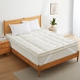 thumbnail image 5 of Puredown White Goose Feather Mattress Topper 3 Inch Organic Cotton Twin Queen King, 5 of 9