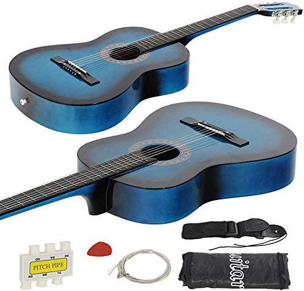 ANHXN  Acoustic Guitar w/Gig Bag Strap Pitch Pipe Extra Strings Set Pick for Kids Beginners Starter Youths Students Right-handed