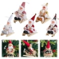 thumbnail image 4 of Adorable Rubber Santa Doll Christmas Decoration Sleigh Santa Ornament Festive Tree Hanging Pendant for Holiday Cheer/ Santa Claus Pendant Red Felt Hat, 4 of 7