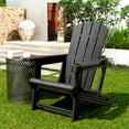 thumbnail image 2 of Chiccushion Adirondack Chair Set of 2, HDPE Adirondack Chair with Cup Holder, Black, 2 of 9