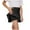 Black, variant on THDHVS Girls Athletic Shorts Toddler Skirts Skorts Elastic Flared Plain Pleated Tennis Skater Skirts for Kids Built in Shorts