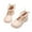 Beige, variant on Princess Shoes Little Girl's Solid Color Pearl Decoration Bow Dress Shoes Round Toe Low Heels Leather Mary Jane Shoes with Loop Back Strap for Wedding Communion and School 