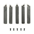 thumbnail image 4 of FRCOLOR lathe tools 5 PCS Indexable Carbide Tipped Lathe Cutter Tool Set 10mm 3/8" Lathe Boring Bar Facing Turning Tool Holder Set with Indexable Tungsten Carbide Tips for CNC Machine, 4 of 4