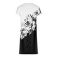 thumbnail image 5 of Fshaion Robe d'Été pour Femmes 2024 Grande Taille Ample Décontractée à Col en V Imprimée à Manches Courtes Robes Liquidation à Moins de 10!, 5 of 5