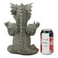 thumbnail image 4 of Whimsical Inner Peace Garden Yoga Asana Meditating Dragon Statue Decor Figurine, 4 of 4
