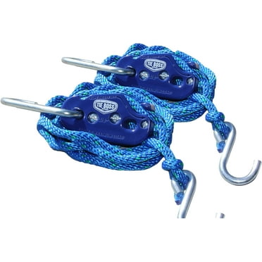 Tie Boss Tie Down/Pulley with 10-Feet Rope, 3/8-Inch, 2-Pack