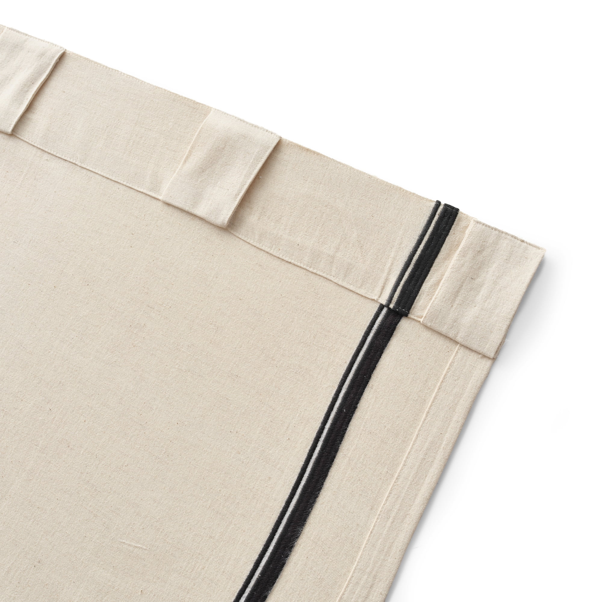 Martha Stewart Annika Curtain Panel Pair, Linen, Back Tab, Light Filtering, Indoor, Adult, 2 Piece Set, 50"x 84"