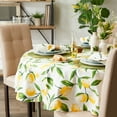 thumbnail image 2 of Lemon Bliss Print Tablecloth 70 Round, 2 of 3