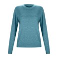 thumbnail image 5 of Kiittyyyy Womens Pullover Sweaters Knit Women's Turtleneck Tops Womens Sweater Womens Clearance Clothes Cropped Sweater Waffle Knit Sweater, 5 of 8