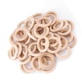 thumbnail image 3 of 50 piezas de anillos redondos de madera natural sin terminar para manualidades de madera, 3 of 14