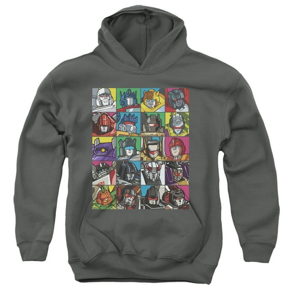 Transformers - Transformer Squares - Youth Hooded Sweatshirt - Medium