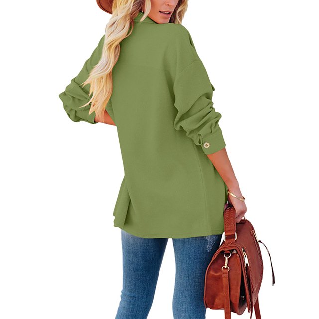 Blusa De Mujer Con Bolsillos Laterales Sueltos Para El Hogar ANGGREK No
