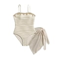 thumbnail image 3 of Piuwrlz Kids Girls Swimsuits 11 Years Girl Swimwear Beach Swimming Suit Beige Size 11 Years, 3 of 8