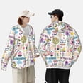 thumbnail image 6 of Daiia Spring Flowers Birds UPF 50+ Sun Protection Hoodie Jacket Lightweight Long Sleeve Sun Shirt for Women Men with Pocket Hiking Outdoor-Large, 6 of 9