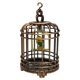 thumbnail image 1 of Jaula de Pájaros de Simulación, Jaula de Pájaros de en Miniatura con Pájaro, Colgante para 1:12, Sala de Estar, Bronce Sunnimix Jaula de pájaros en miniatura, 1 of 5