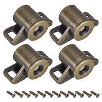 Uxcell 4 Set Zinc Alloy Magnetic Cabinet Door Catch for Kitchen Cupboard Closet, Bronze