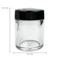 thumbnail image 2 of Beauticom 12 Pieces High Quality 10 Gram 0.3 Ounces Clear Cylinder Makeup Cosmetic Powder Sifter Travel Jar Container with Black Lid, 2 of 2