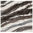 thumbnail image 2 of Safavieh Hi-Lo Almira Abstract Shag Area Rug, Brown/Beige Blue, 6'7" x 6'7" Square, 2 of 10