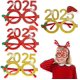 thumbnail image 1 of Gafas de Navidad, Gafas Decorativas Navideñas, Marco de Gafas de Navidad, Gafas de Navidad de Novedad, Marcos de Gafas Navideñas, Marco de Gafas con Brillo Navideño, para Niños y Adultos, 4 Piezas, 1 of 5