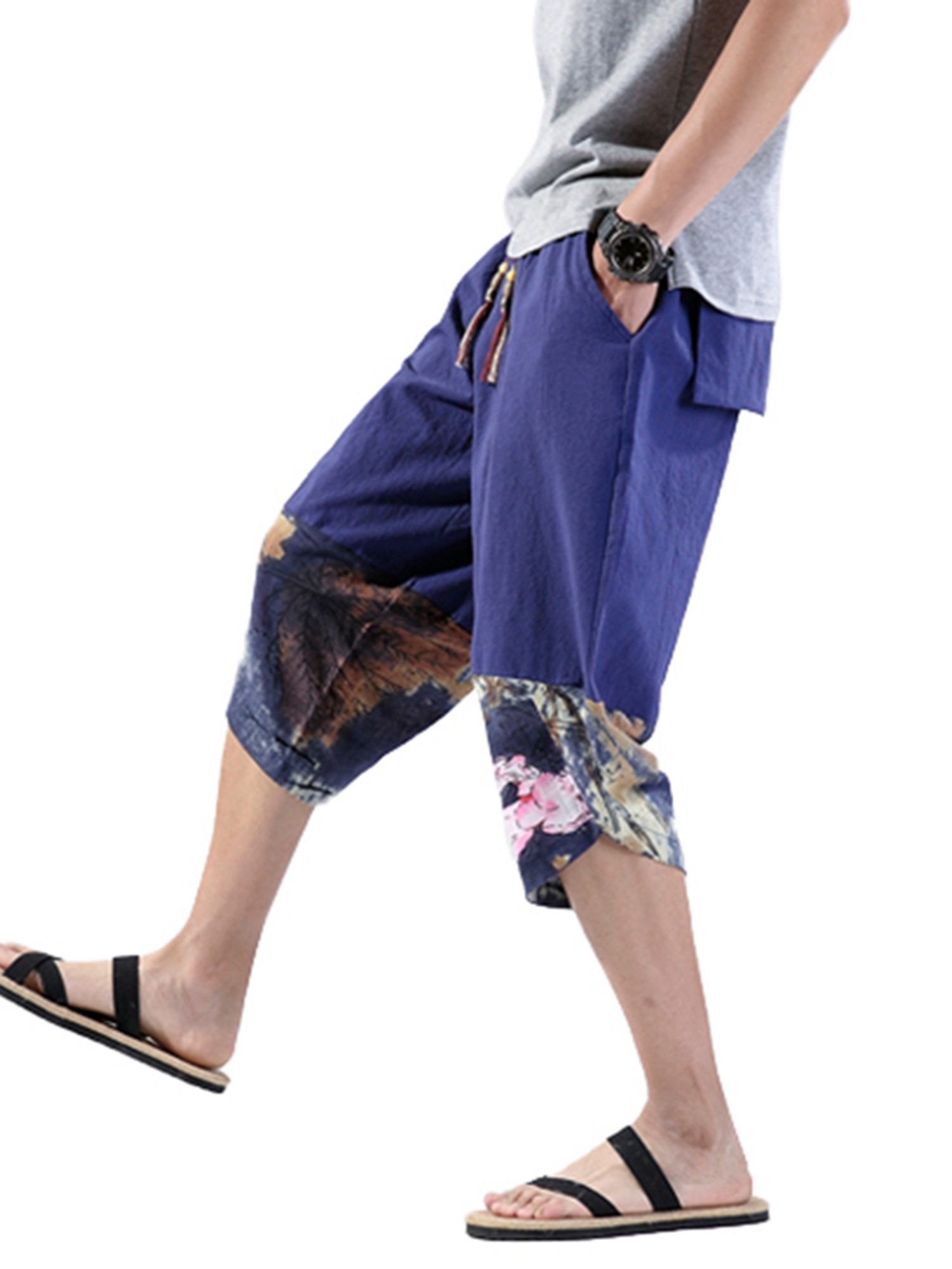 ZAXARRA Men Japanese Style Cropped 