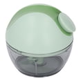 thumbnail image 1 of Manual Garlic Chopper, Durable Easy Cleaning Safe Hand Pull String Garlic Mincer Multifunctional Stainless Steel Blade Small  For Meat For Vegetable For Home Green,Light Green,Jade, 1 of 8