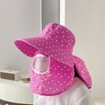 thumbnail image 4 of TNOBHG Mesh Face Protection Sun Hat Women Summer Sun Hat Floral Print Brim Sunscreen Face Guard Sun Protection Hat Shawl Design Outdoor Tea Hat Sun Hat, 4 of 8