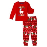 Sleepy Nites Boys and Girls Unisex Navidad Holiday Matching Family Christmas Pajamas Sleepwear Set, 2-Piece, Sizes XS-XL