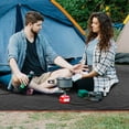 thumbnail image 5 of REDCAMP Large Waterproof Stadium Blanket for Cold Weather, Soft Warm Fleece Camping Blanket Windproof for Outdoor Sports, Blue/Red (Outer Grey/Inner Black), 5 of 9