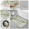 thumbnail image 6 of Marble Sage Green Bath Mat 3 Piece Bathroom Rug Set, Modern Abstract Ink Painting Luxury Non Slip Bath Rug Contour Mat and Toilet Lid Cover, Absorbent Shower Mats Soft Bath Rugs and Mats Sets, 6 of 8