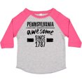 thumbnail image 3 of Inktastic Pennsylvania Awesome Since 1787 Boys or Girls Toddler T-Shirt, 3 of 5