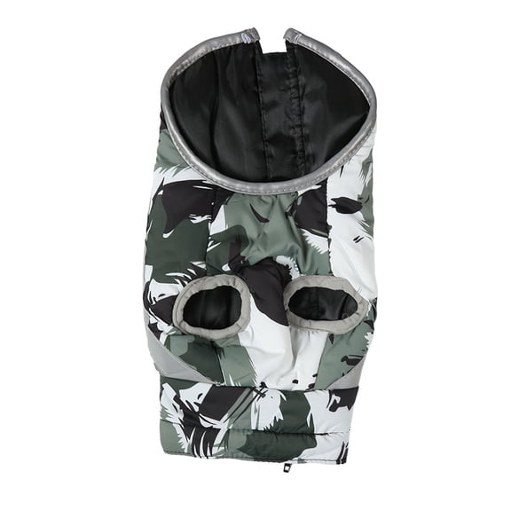 BIMZUC Dog Warm Vest Soft Reflective Windproof Waterproof Thickened Winter Jacket for Medium Large Pet Puppy Coat Cold Weather Clothes Apparel, Black & White Graffiti, Size XL