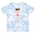 thumbnail image 3 of Inktastic Ballerina with Two Buns Girls Toddler T-Shirt, 3 of 5