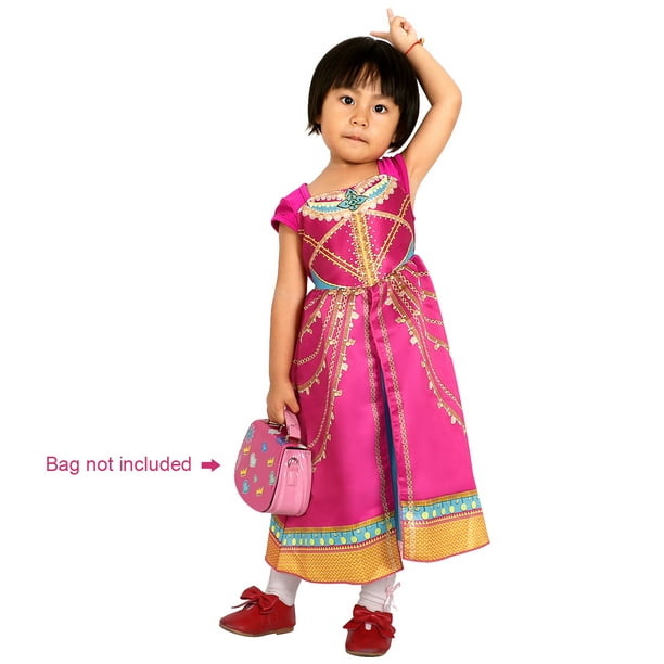 Aladdin Pink Jasmine Costume for Children，Girls Princess Costume Toddler  Christmas Party Dress Up