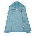 thumbnail image 3 of Men's Running Sport Track Hooded Jacket Full Zip Workout Athletic Fitness Jackets for Training Tile Blue Heather XXL, 3 of 7
