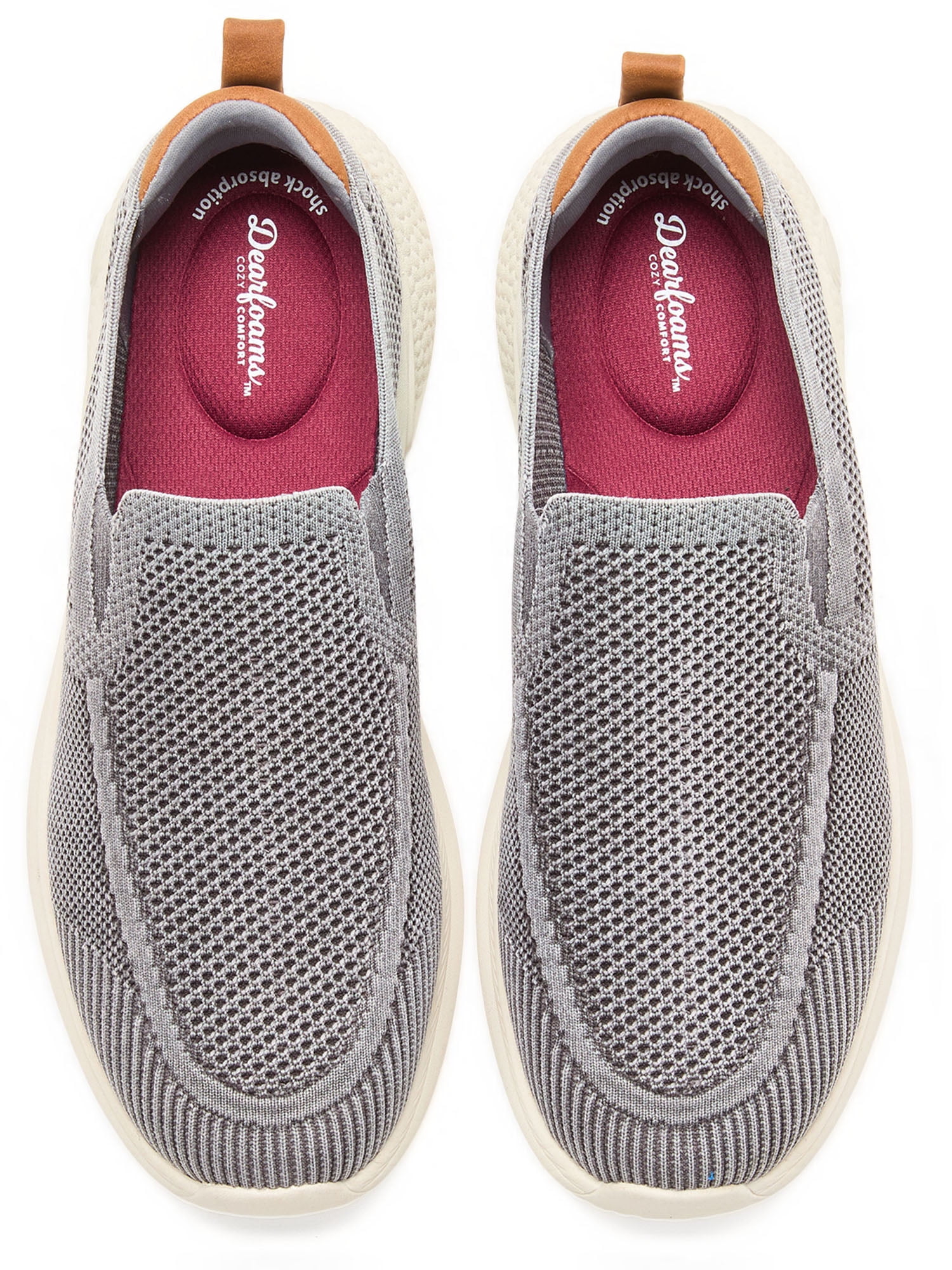 Dearfoams Cozy Comfort Men's Sport Knit Slip-On Shoes