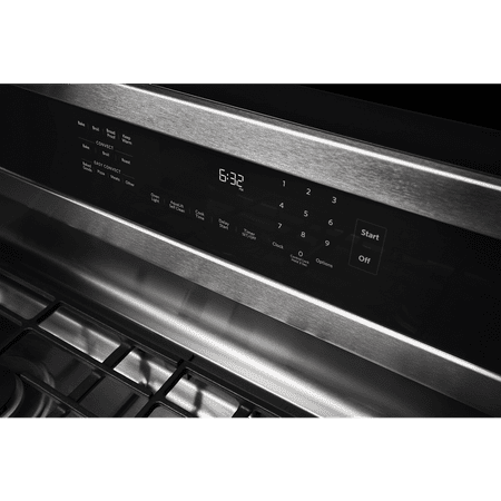 KitchenAid - 5.8 Cu. Ft. Self-Cleaning Freestanding Gas True Convection Range with Even-Heat - Stainless steel