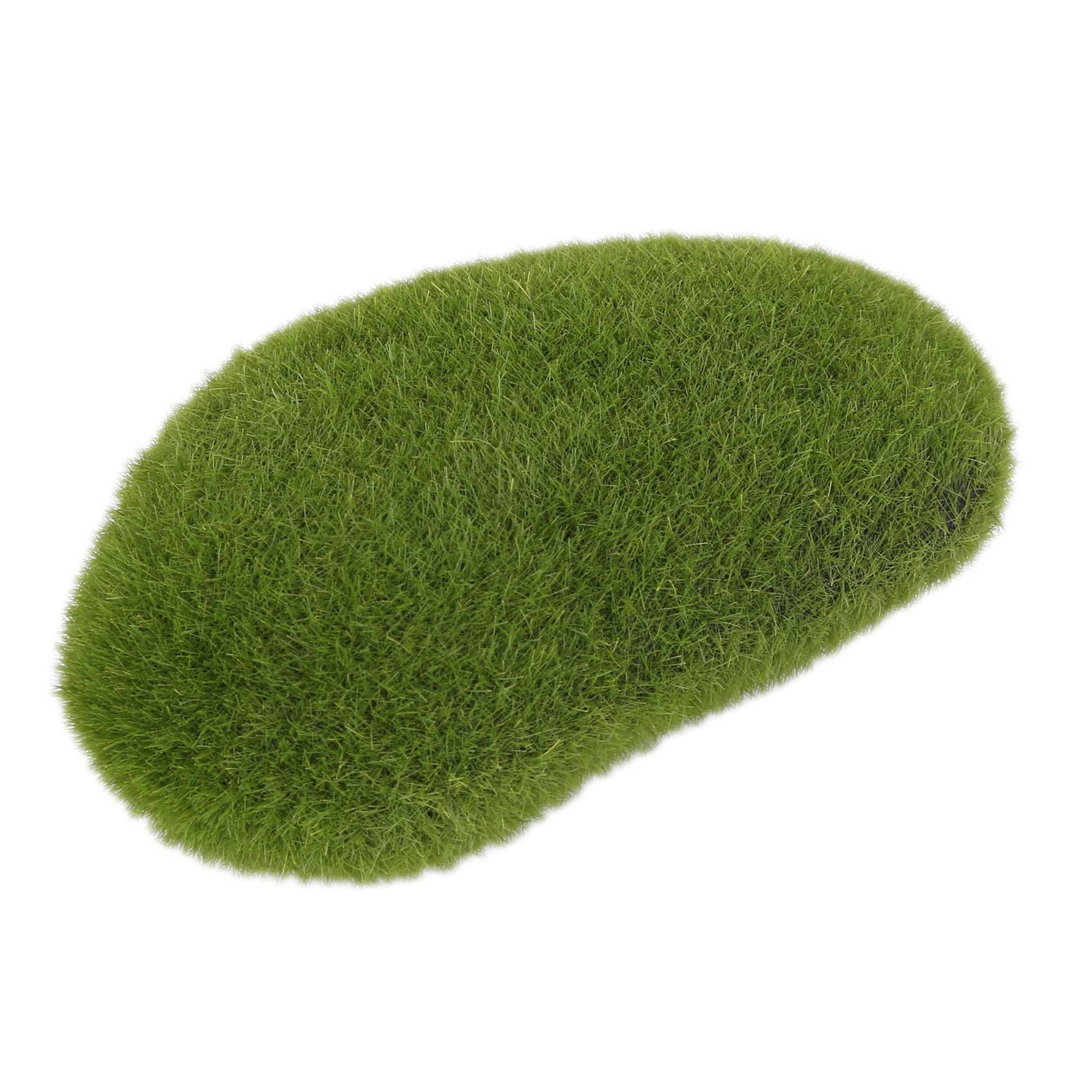 100 Pieces 2 Sizes Artificial Moss Rocks Decorative Faux Green Moss Covered Stones