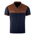 thumbnail image 4 of Paiwinds Men's Color Block Short Sleeve Half-Zip Stand Collar Pocket Casual Sportswear T-Shirt, 4 of 9