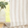thumbnail image 4 of Striped Valance Window Treatment Linen Valance for Windows Small Window Valance Farmhouse Valance Curtain Light Filtering Valance Flax Valance 16 Inch Length Rod Pocket 1 Panel Tan on Beige, 4 of 8