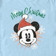 thumbnail image 2 of Men's Mickey & Friends Distressed Christmas Mickey Graphic Tee Light Blue Small, 2 of 4