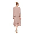 thumbnail image 4 of S.L. Fashions Robe Deux Pièces pour Femmes avec Veste à Manches Longues, Cachemire, 14, 4 of 4