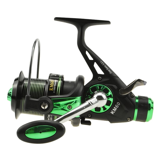 Double Drag Spinning Reel 10+1BB 15KG Drag Carp Fishing Reel with Front and Rear Drag System Salt/Freshwater Spinning Reel ,Rigid Aluminum Skeletal Frame