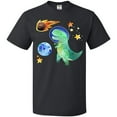 thumbnail image 3 of Inktastic Tyrannosaurus Rex Vs. Meteor Fun Space Dinosaur T-Shirt, 3 of 5