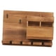 thumbnail image 5 of Estante de Vino Montado en La Pared Gabinete Organizador de Madera Botella de Soporte de Vidrio, 5 of 9