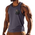 thumbnail image 2 of Domuza Workout Tank Tops for Men Gym Athletic Bodybuilding Muscle Sleeveless Shirts with Pocket Summer Trendy Casual Tees Navy 2XL, 2 of 7
