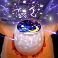 thumbnail image 1 of Luces de noche para niños, lámpara de proyector de estrellas multifuncional de noche, 1 of 4