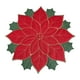 thumbnail image 4 of Mantel Individual Navideño Macarena de Lino Bordado Rojo 40cm, 4 of 8